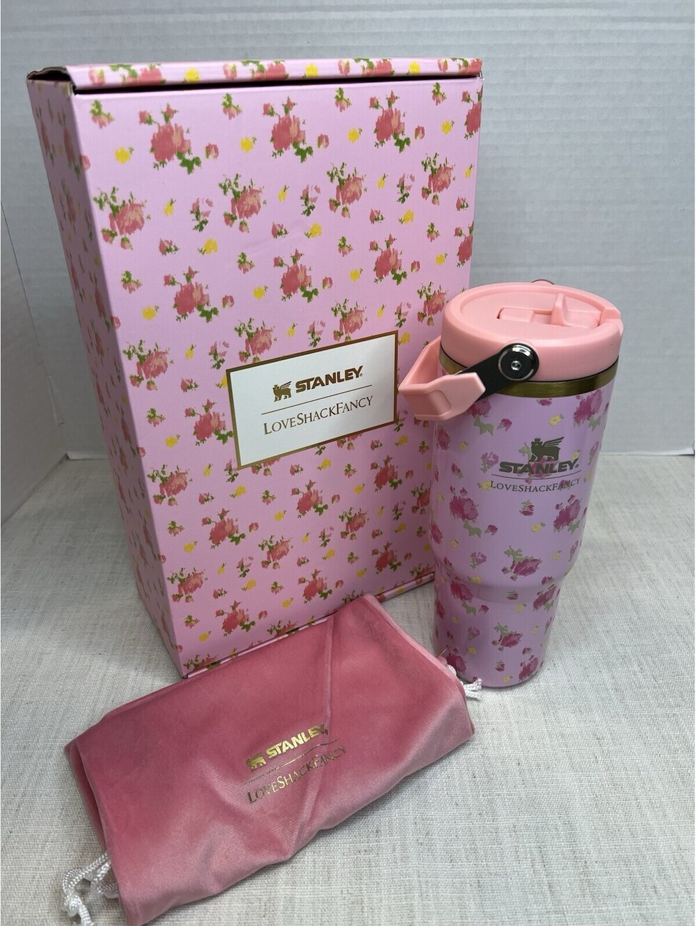 Stanley x LoveShackFancy Floral Pink 30 oz Tumbler w/ Handle